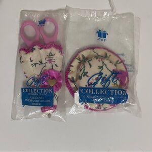 VTG Avon Victorian Floral Gift Collection Sealed-Tape Measure & Scissors